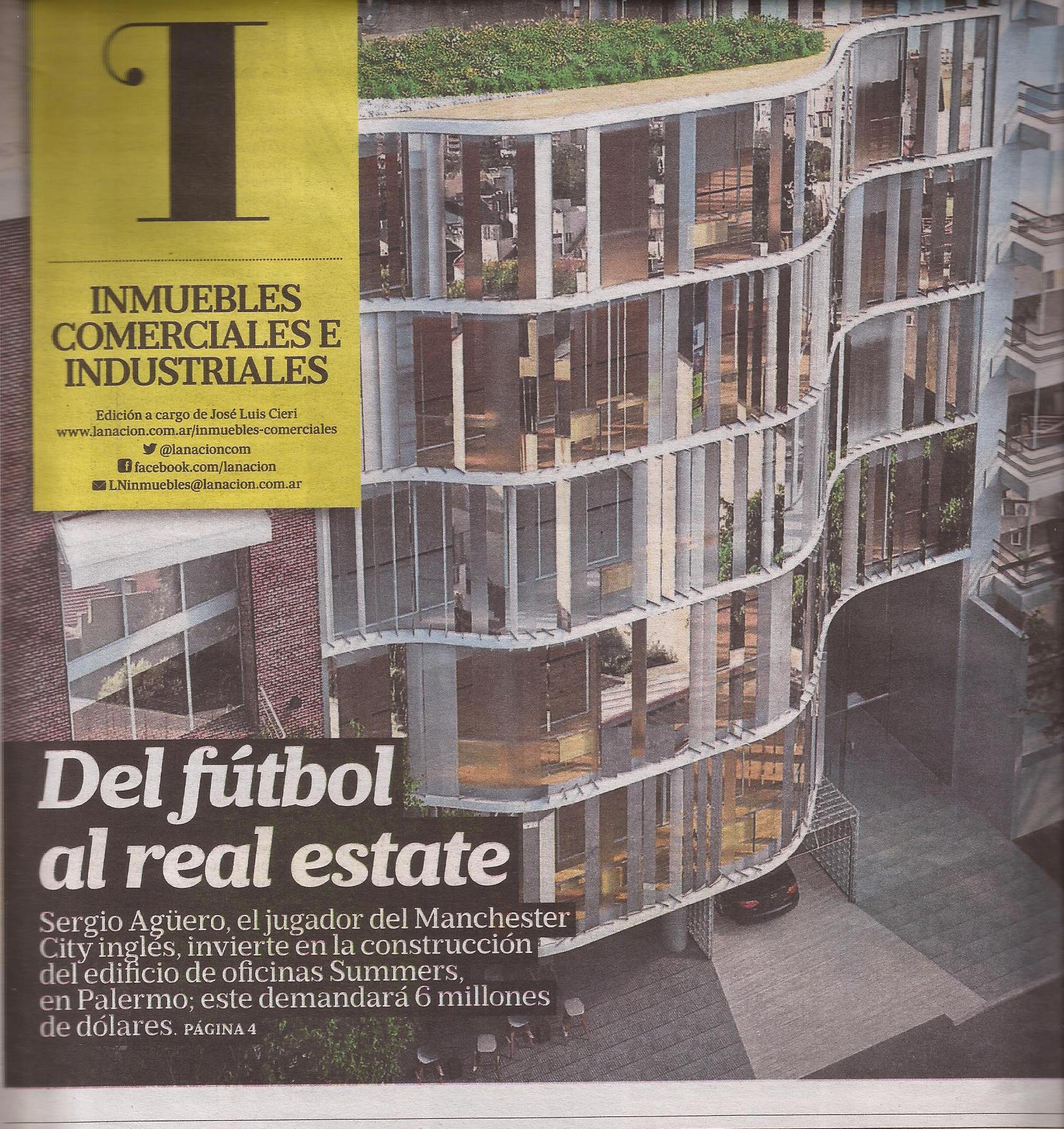15-08-2016-La Nación-Del fútbol al Real Estate